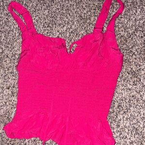 Love Tree Fuchsia Crop Top